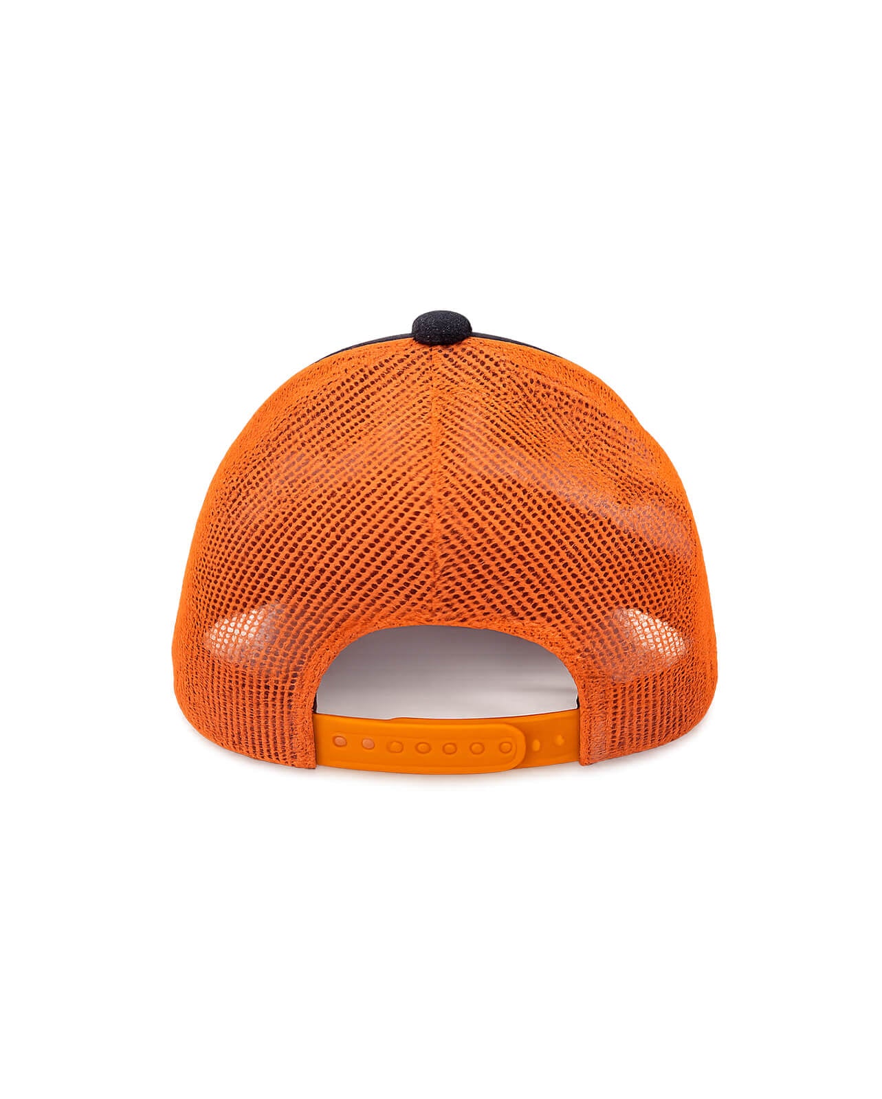 Trucker Cap | Black & Orange Adjustable Mesh Cap for Custom Patches