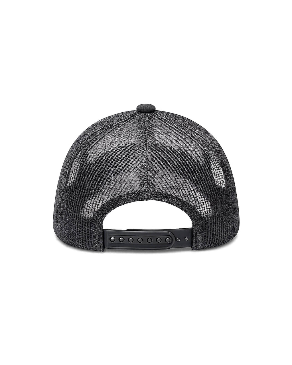 Trucker Cap | Black & Dark Grey Adjustable Mesh Cap for Custom Patches