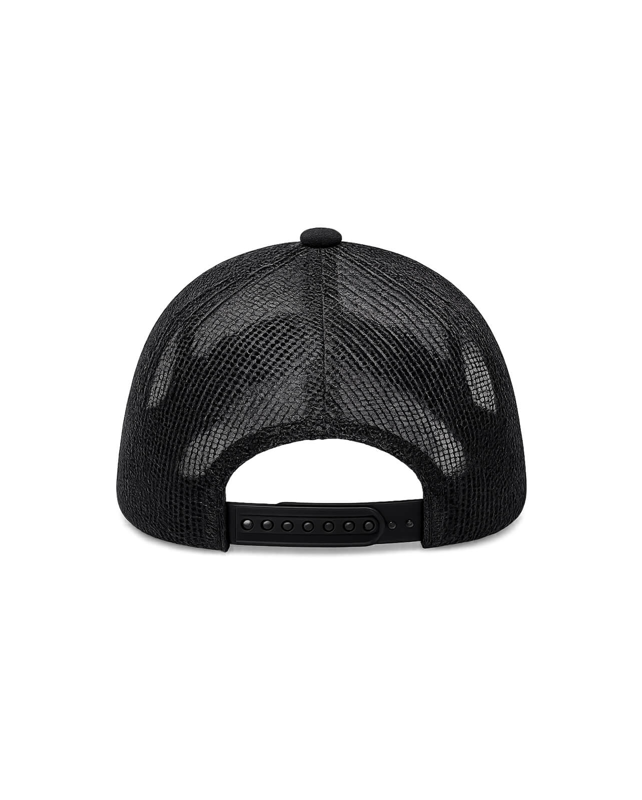 Trucker Cap | Grey & Black Adjustable Mesh Cap for Custom Patches