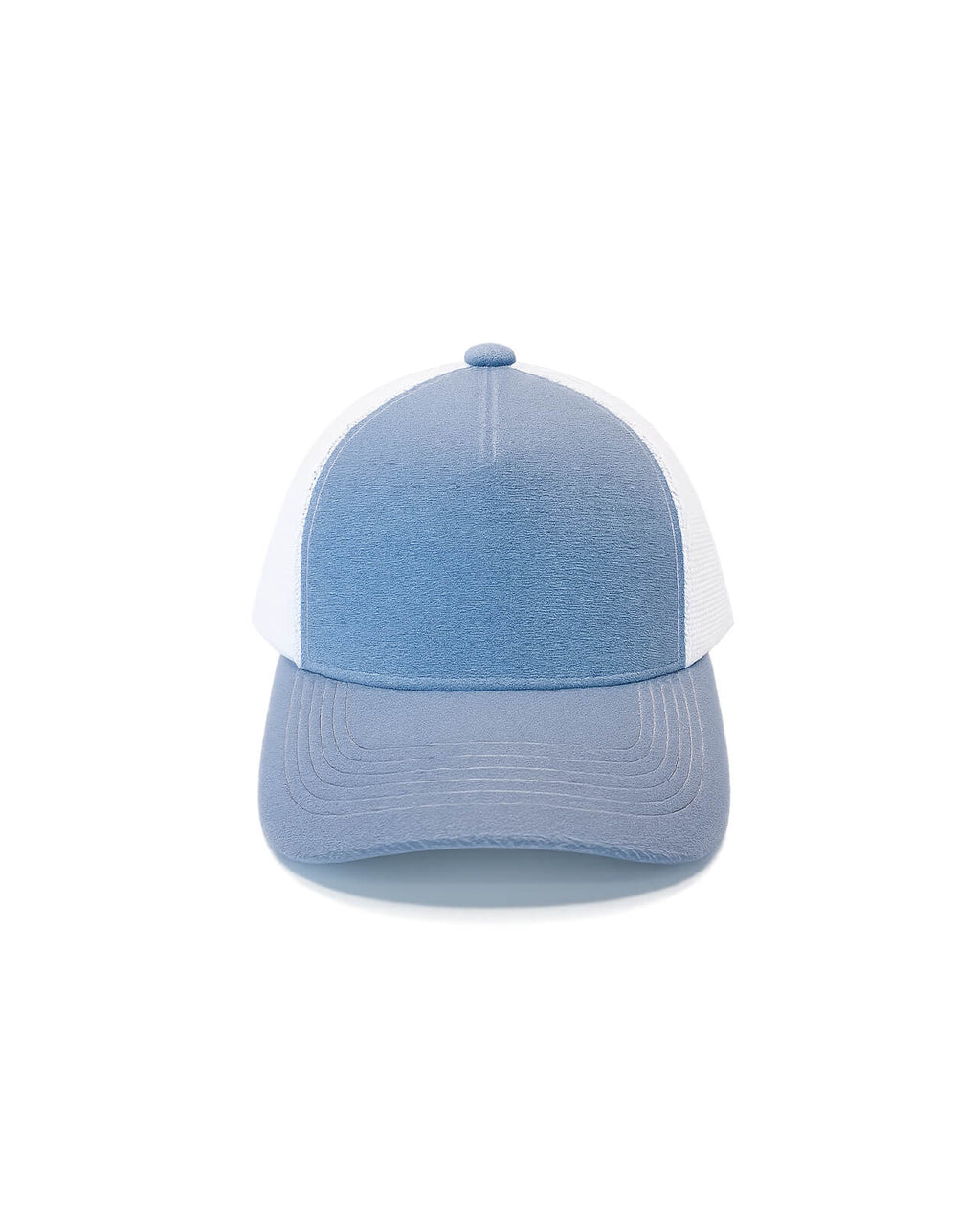 Trucker Cap | Grey & White Adjustable Mesh Cap for Custom Patches
