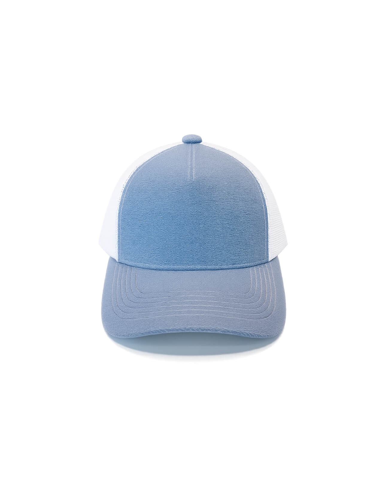 Trucker Cap | Grey & White Adjustable Mesh Cap for Custom Patches